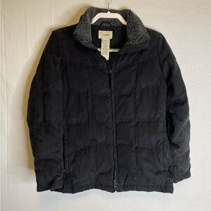 L.L. Bean Women's Black Puffer Jacket Size M